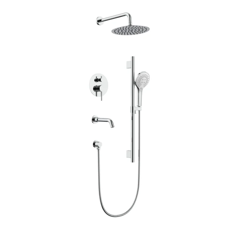 Ensemble de robinetterie de bain/douche ROMA 3 fonctions - Chrome
