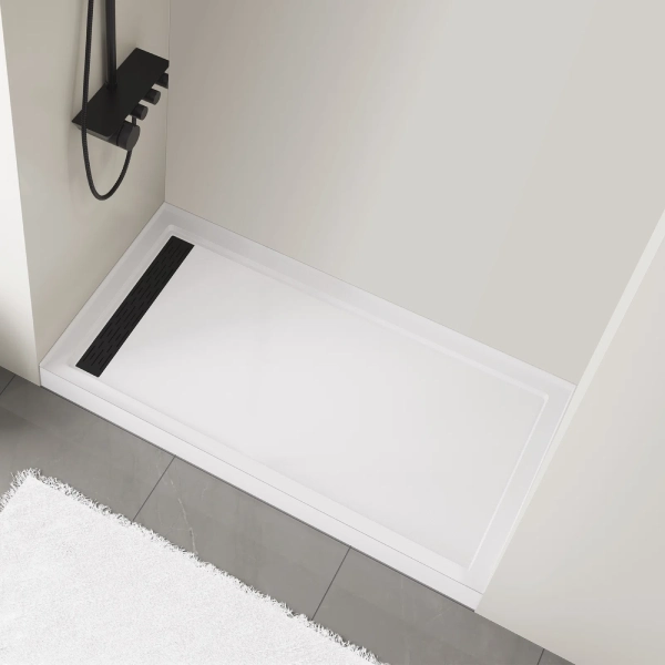 Pure-Design bases de douche Installation en coin