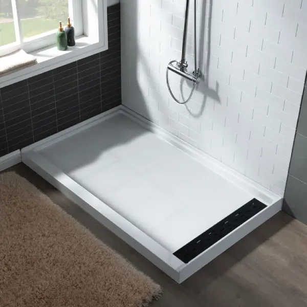 Pure-Design-bases de douche en coin en alcove