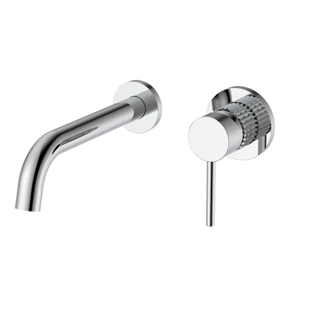 Robinet de salle de bain mural Roma mono - Chrome