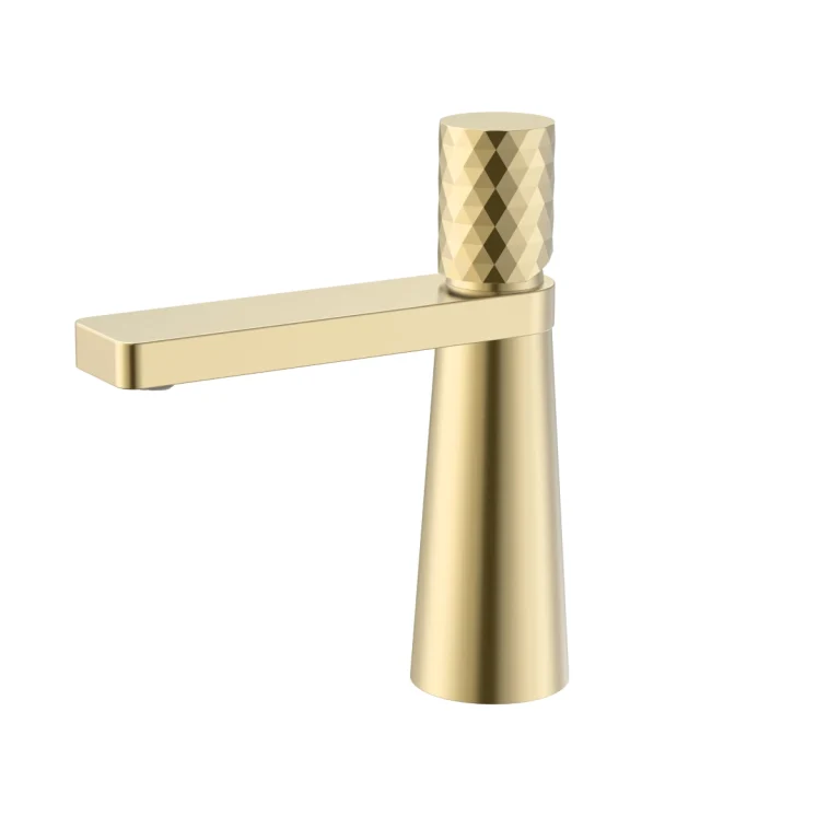 Robinet de vanité monotrou Glories – Or brossé