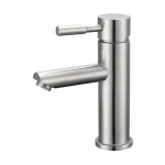 Robinet de vanité monotrou Roncourt - Nickel brossé