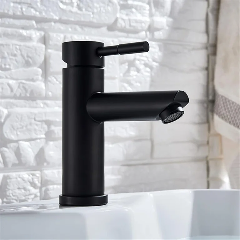 Robinet de vanité monotrou Roncourt - Noir