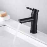 Robinet de vanité monotrou Roncourt - Noir