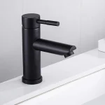 Robinet de vanité monotrou Roncourt - Noir