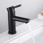 Robinet de vanité monotrou Roncourt - Noir