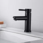Robinet de vanité monotrou Roncourt - Noir