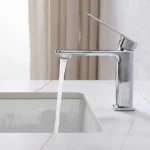 Robinet de vanité monotrou Rosana - Chrome
