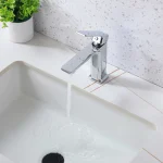 Robinet de vanité monotrou Rosana - Chrome
