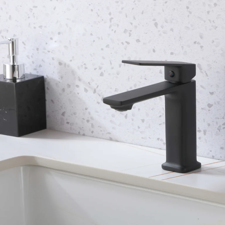 Robinet de vanité monotrou Rosana - Noir