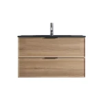 Vanité de salle de bain 30 pouces Borealis - Chêne gaufré