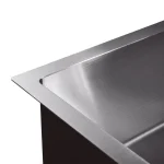 Évier de cuisine double 30″x18″ 16G (60/40) sans grilles de fond - Brossé – Image 2