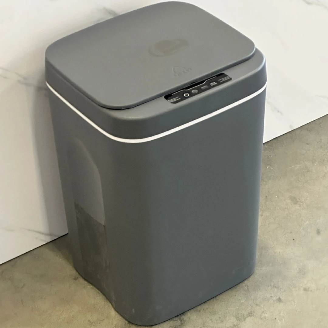 Poubelle intelligente sans contact 16L - Grise