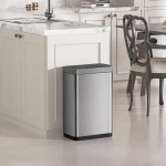 Poubelle intelligente sans contact 50L - Acier inoxydable
