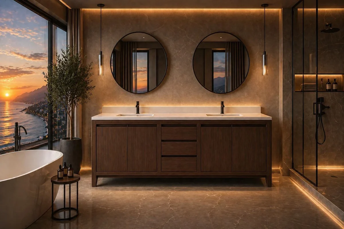 72″ Vanité de salle de bain Celestia