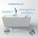 Catherina - bain autoportant 67" – Image 4